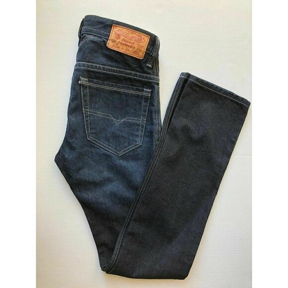 DIESEL Men's Blue THAVAR Slim Skinny Jeans W26 L32 - Picture 1 of 12